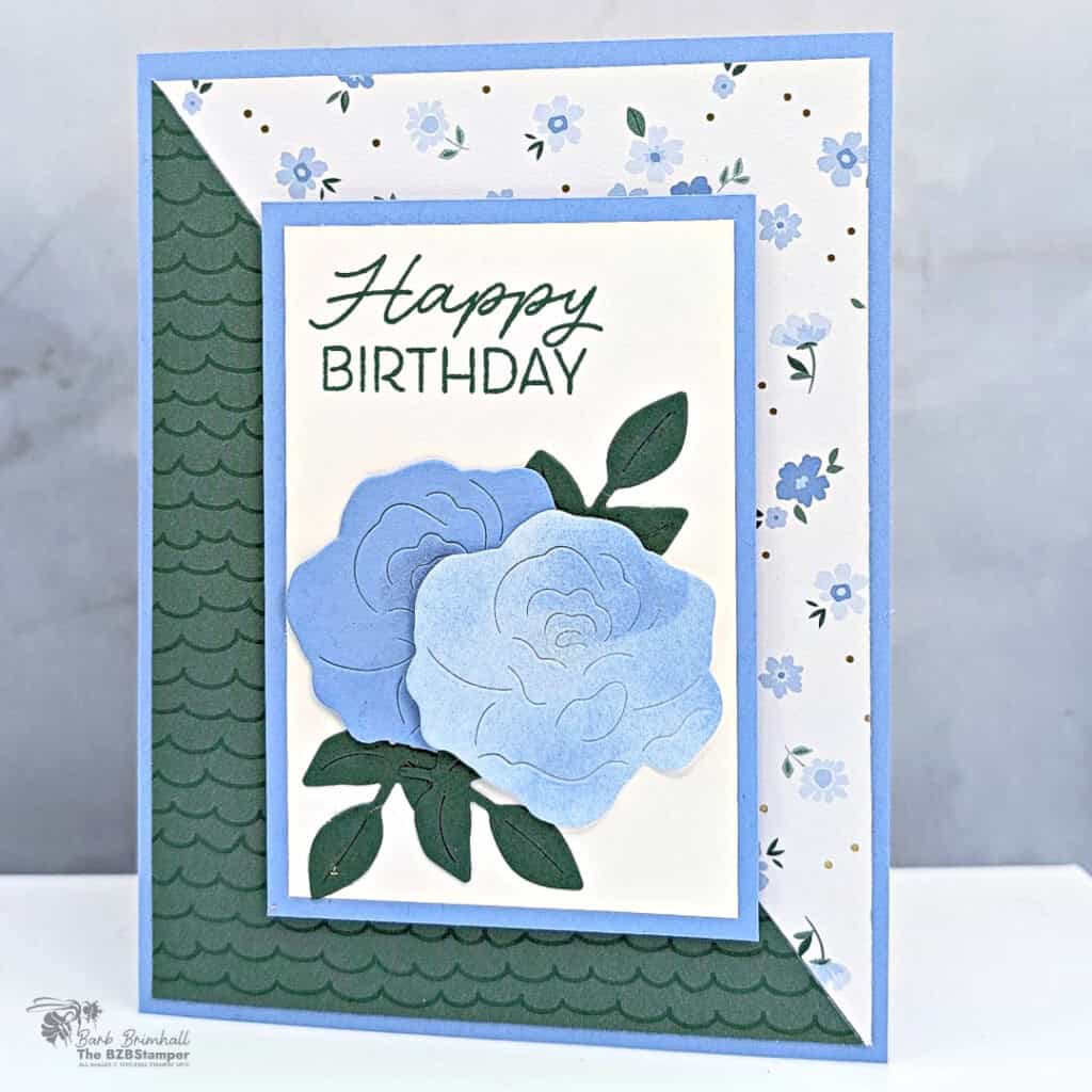 easy birthday card layout bloom boutique specialty paper