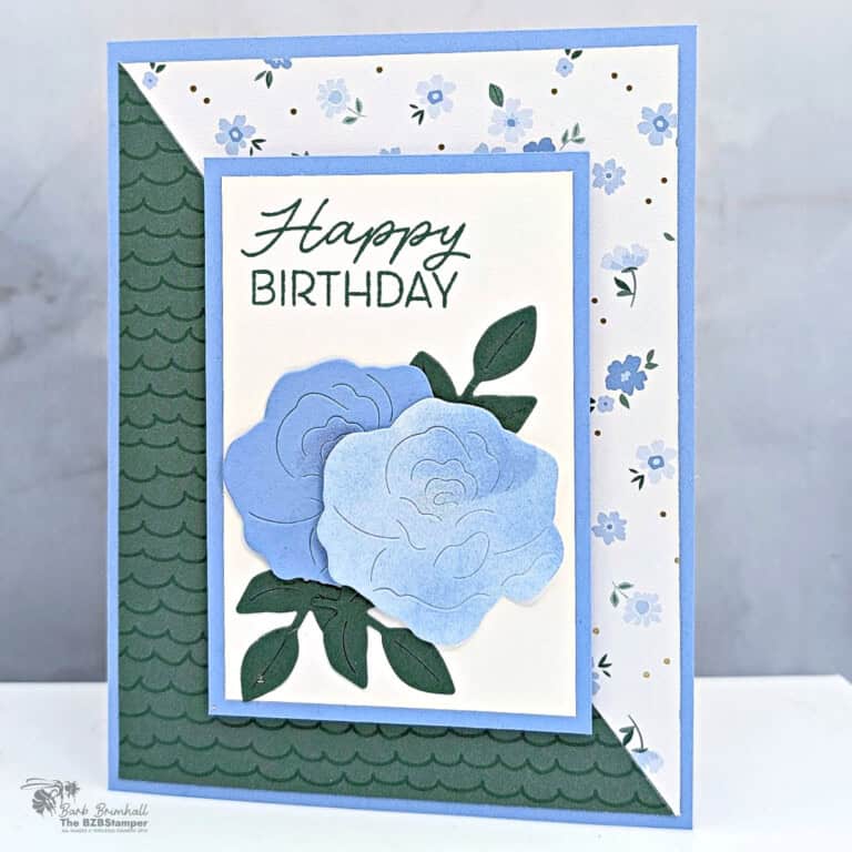 Easy Birthday Card Layout using the Bloom Boutique Specialty Paper