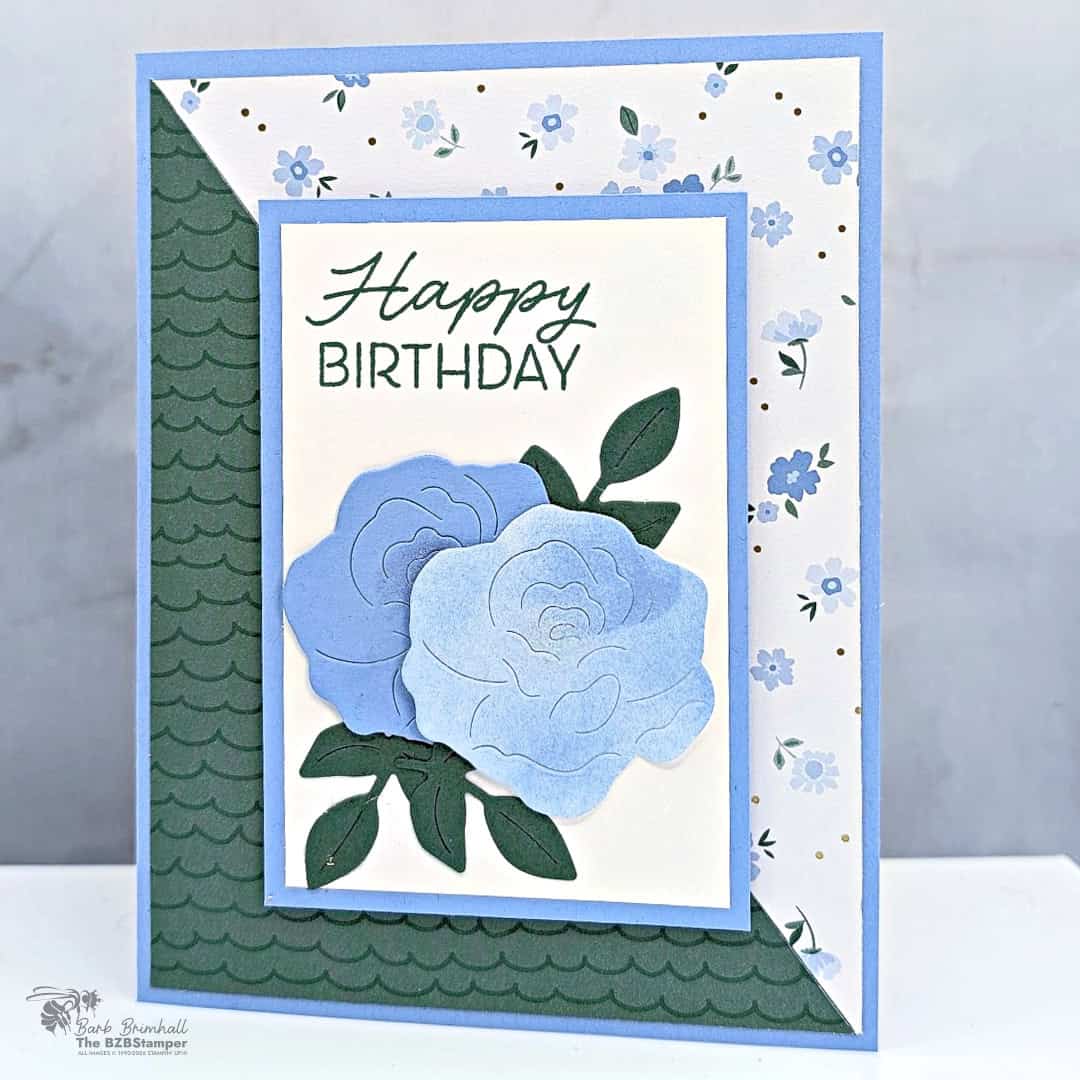easy birthday card layout bloom boutique specialty paper