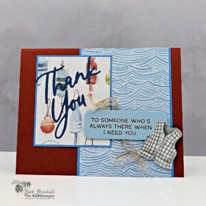 Masculine Thank You Card using the Words & Wishes Bundle 4 masculine thank you card words and wishes bundle