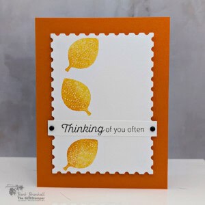 Simple Thinking of You Card using Simply Leaves 4 modern thinking of you card simply leaves stamp set
