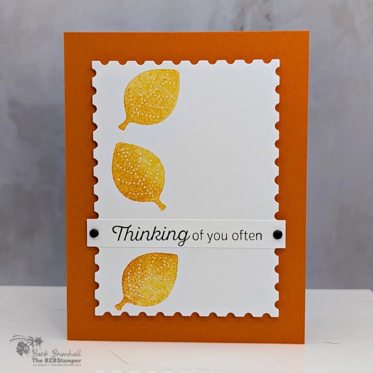Simple Thinking of You Card using Simply Leaves