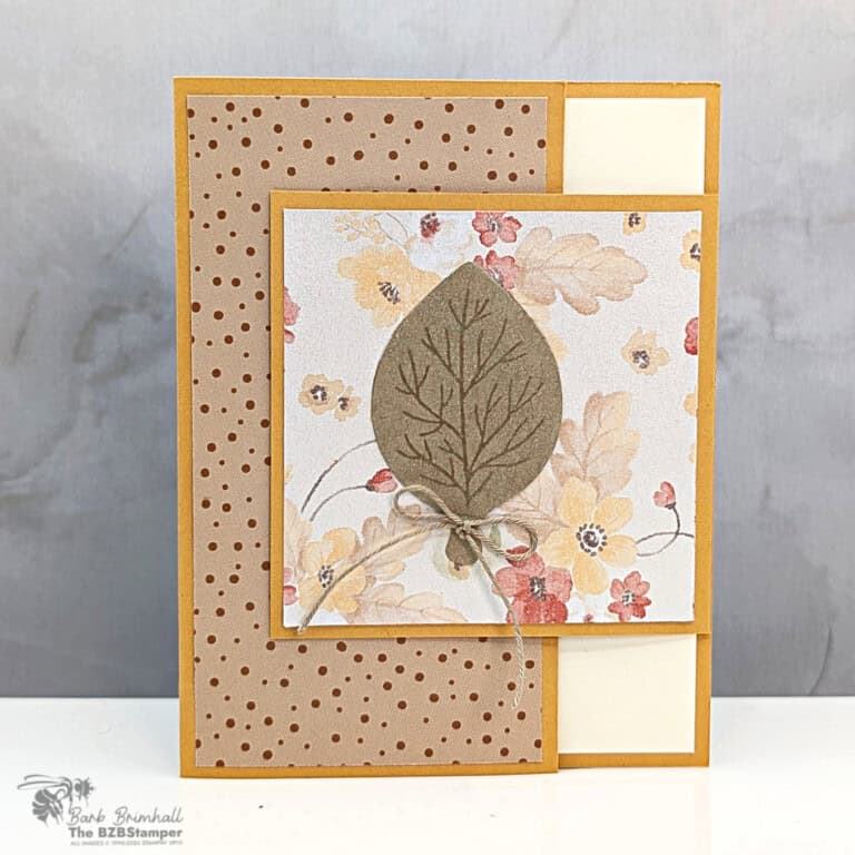 Simple Stamping Card Idea with Simply Leaves