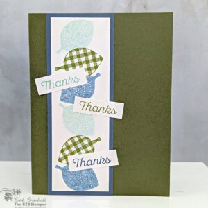 Simple Thank You Card Idea for Beginners Using the Simply Leaves Bundle 4 simple thank you card simply leaves bundle