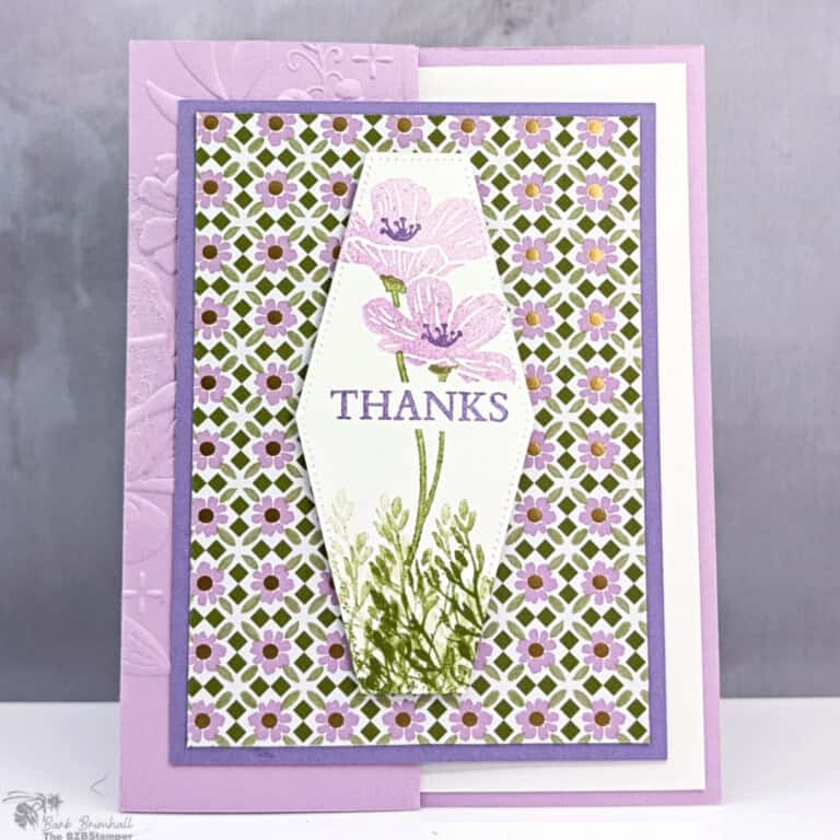 Coffee and a Thank You Card using the Flowering Meadow Stamp Set