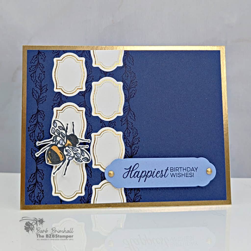 3 cards flourish frames hot foil 3qb