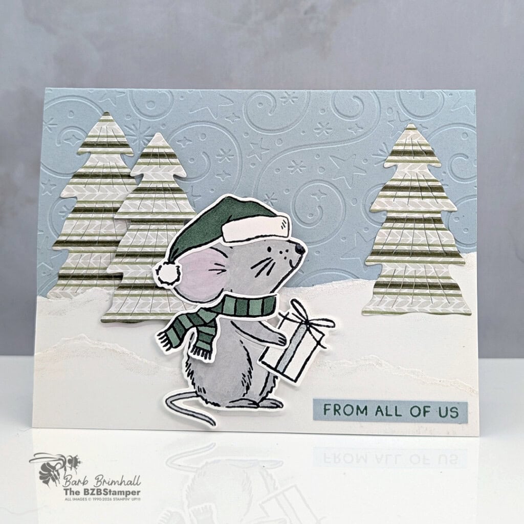 cute christmas card easy winter scene