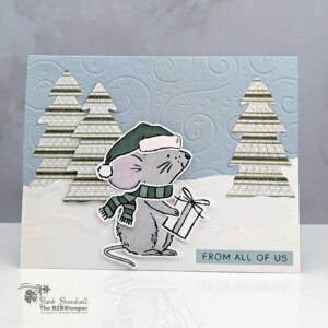 cute christmas card easy winter scene