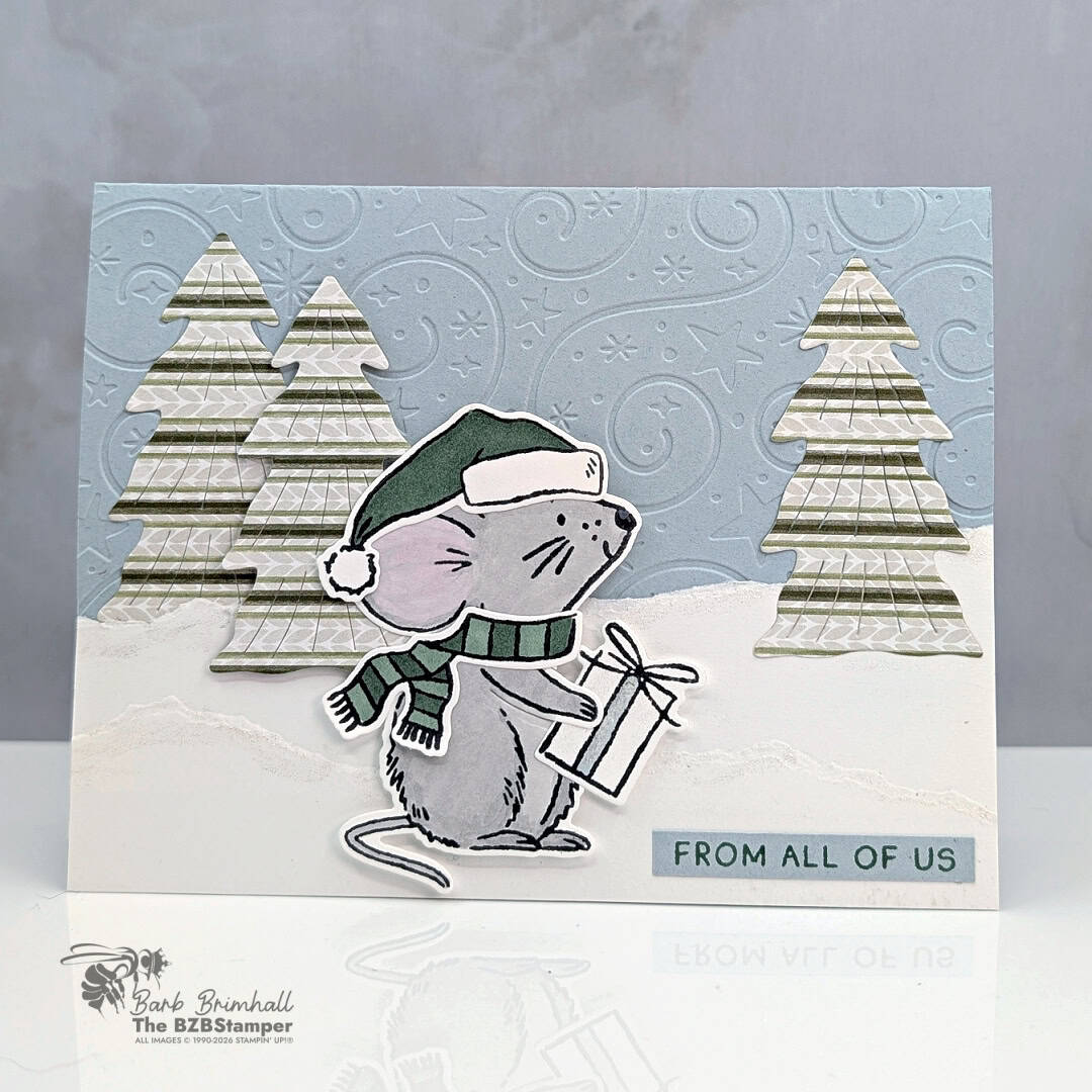 cute christmas card easy winter scene