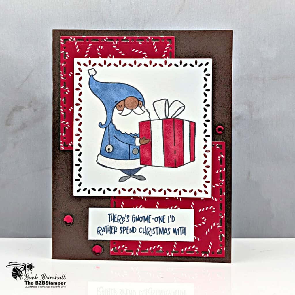 Cute Gnome Christmas Card using the Merry Mischief Stamp Set 6 cute gnome christmas card merry mischief