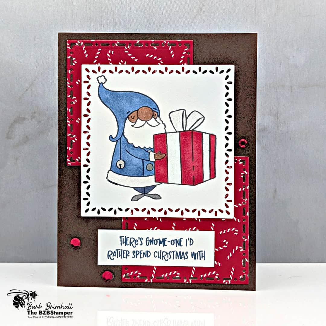 cute gnome christmas card merry mischief