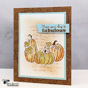 easy fall card background stamping ink blending