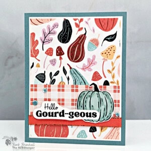 easy fall card painted pumpkins