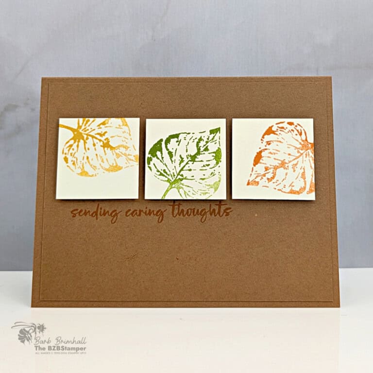 Easy Handmade Fall Card for Beginner or Busy Cardmakers