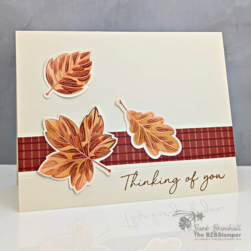 hot foil lustrous leaves