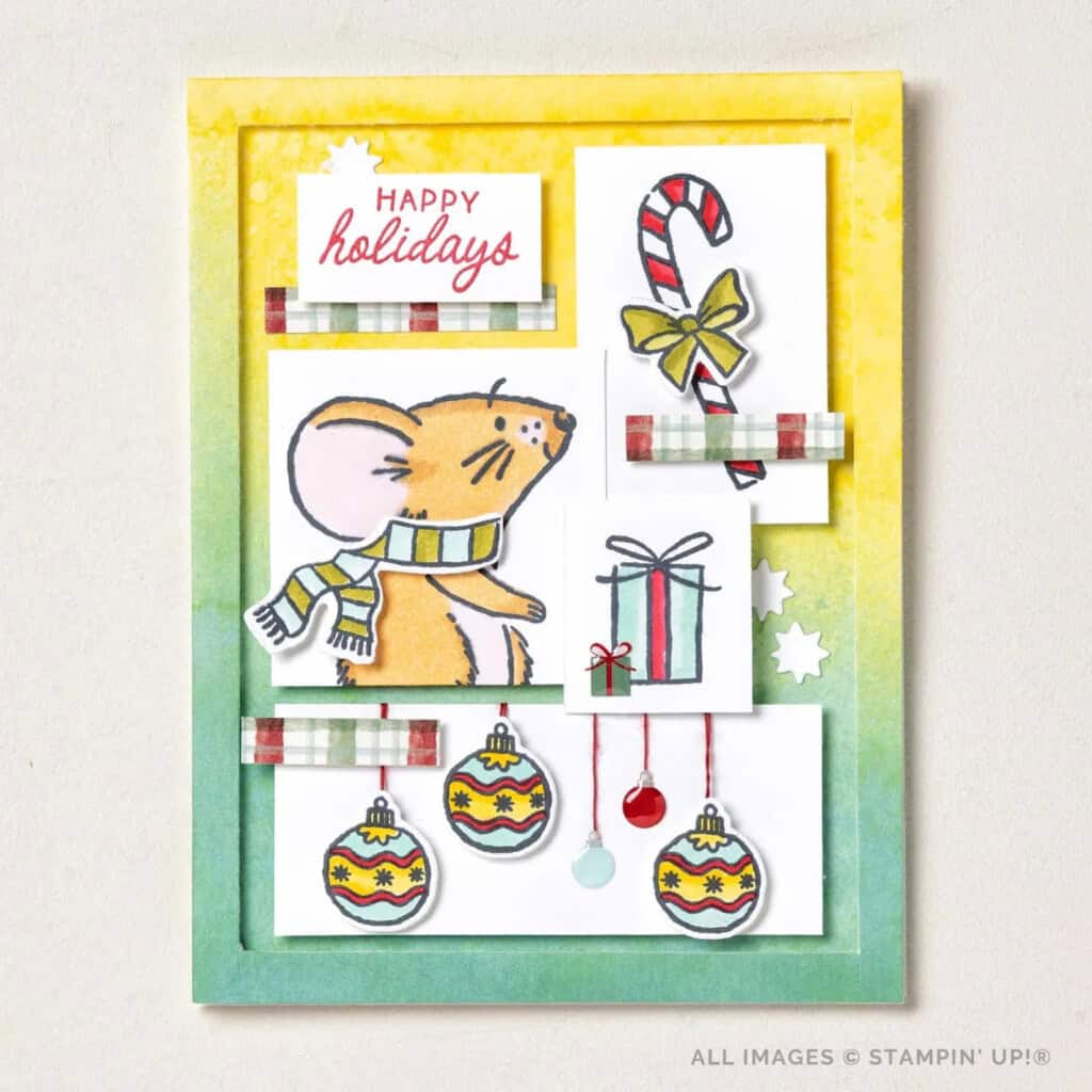 stampin up christmas mice
