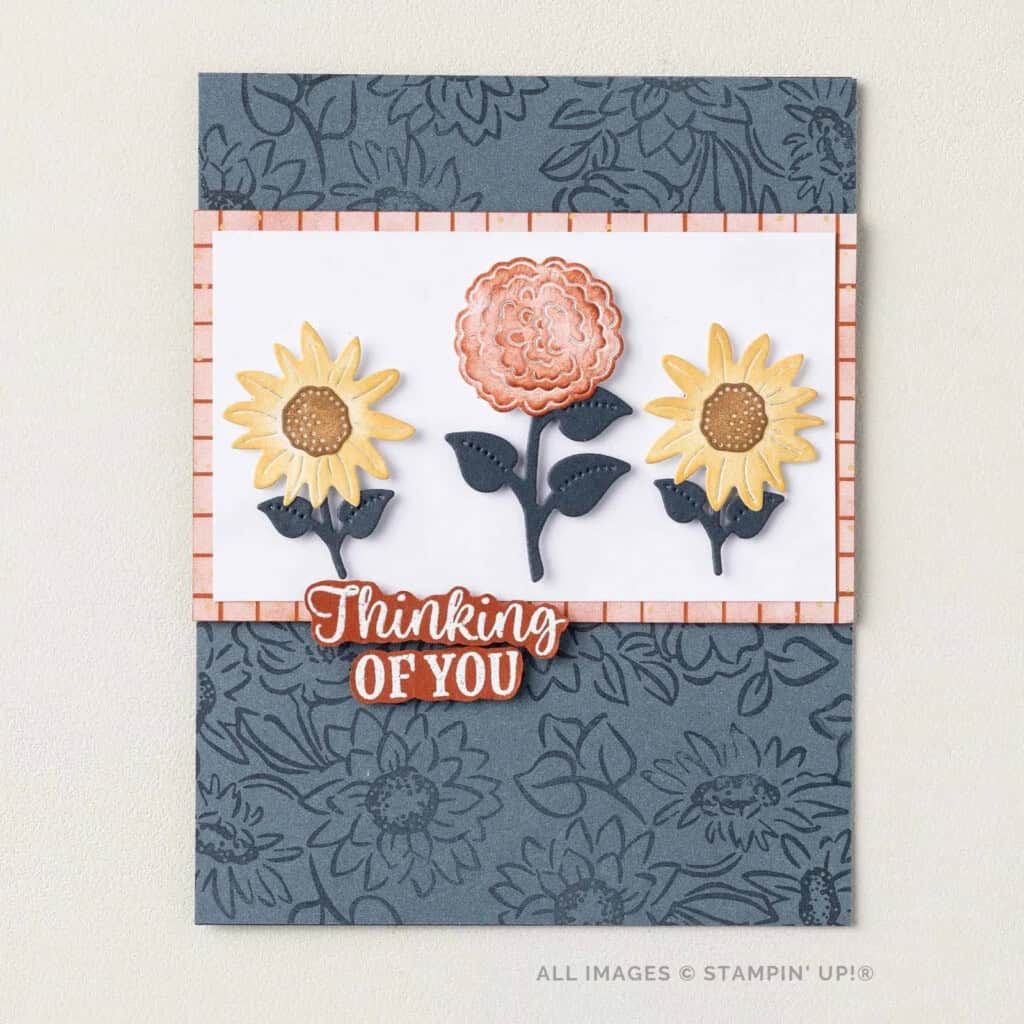 stampin up radiant sunflowers