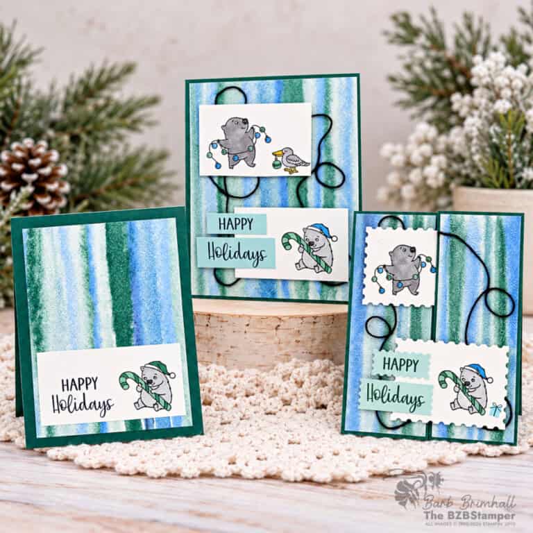 3 Cards using the Joyful Friends Stamp Set