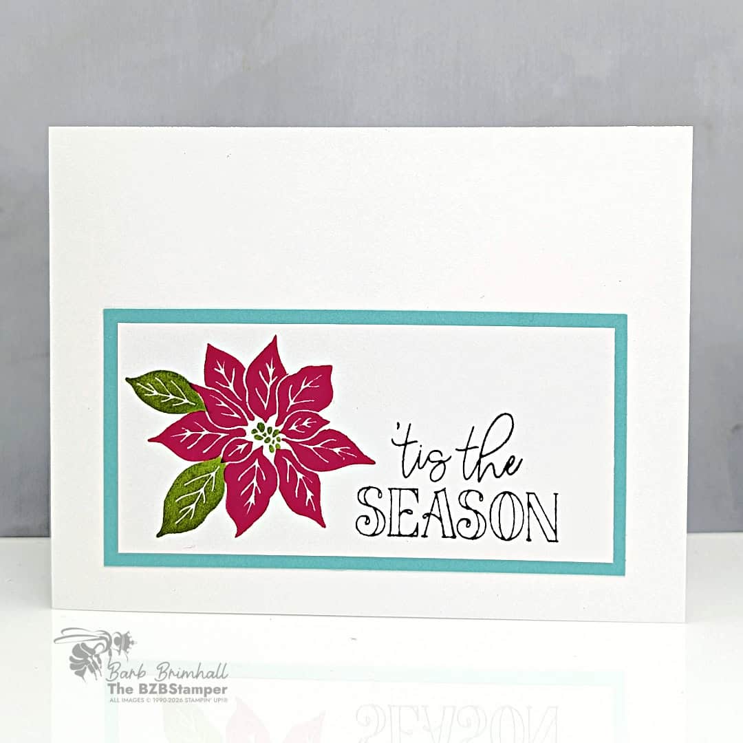 3 cards pretty poinsettia sius 1bb