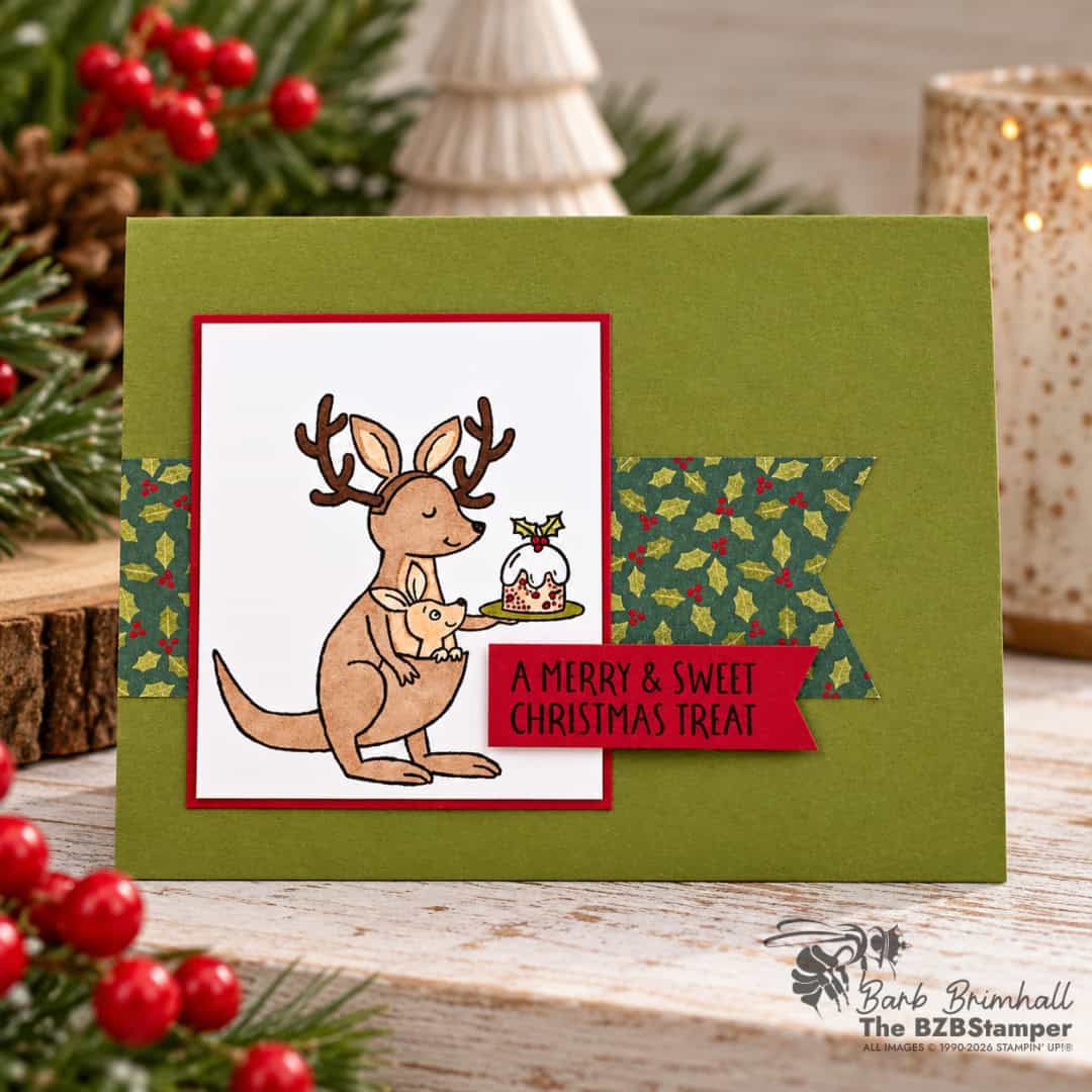 cute kangaroo christmas card featured image